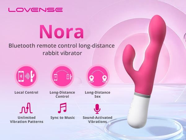Lovense - Nora : Bluetooth Remote Rabbit Vibrator