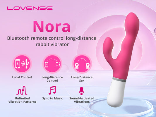 Lovense - Nora : Bluetooth Remote Rabbit Vibrator