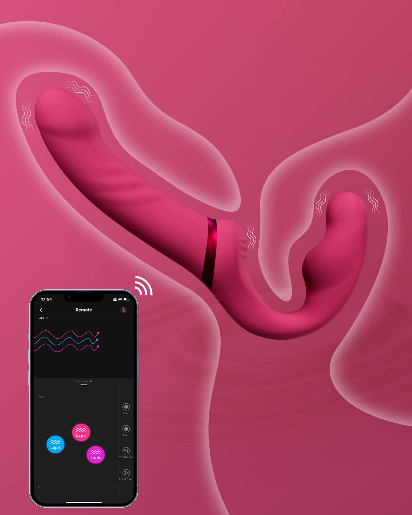 Lovense-Lapis : Flexible Strap-On แบบ Strapless  สองร่างกาย หนึ่งความสุขที่แชร์ร่วมกัน