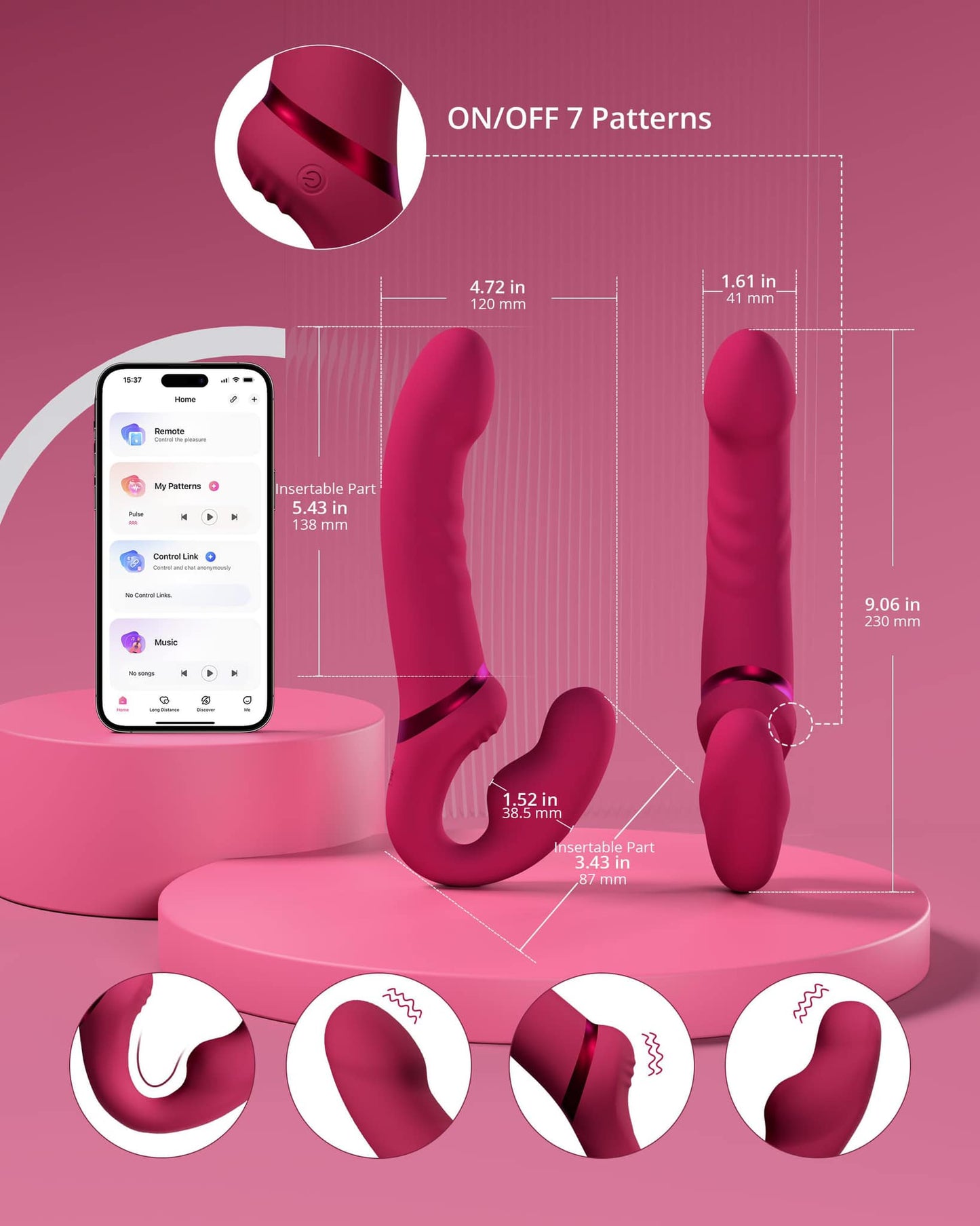 Lovense-Lapis : Flexible Strap-On แบบ Strapless  สองร่างกาย หนึ่งความสุขที่แชร์ร่วมกัน