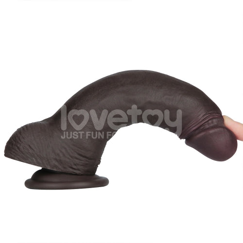 Dildo - Reallistic Sliding Skin Pro II สี Black