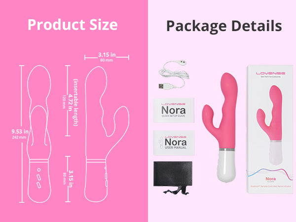 Lovense - Nora : Bluetooth Remote Rabbit Vibrator
