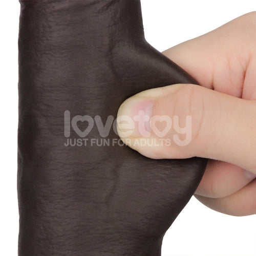 Dildo - Reallistic Sliding Skin Pro II สี Black