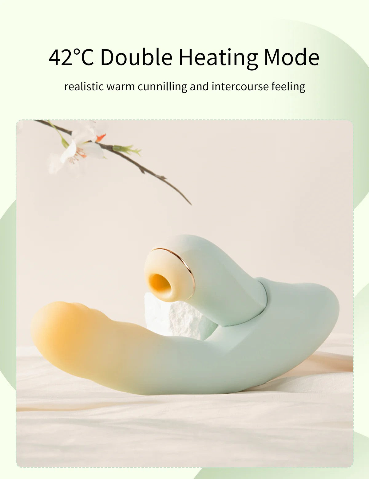 น้อง FATIMA - 2 IN 1 Detachable Suction, Thrusting and Heating Vibrator 💦