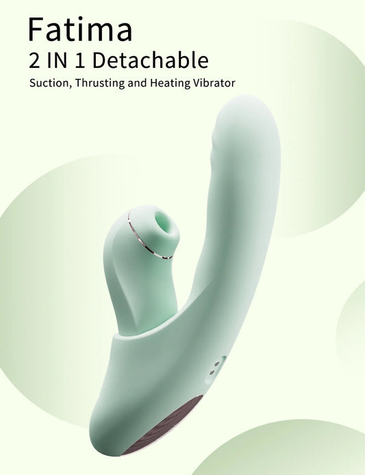 น้อง FATIMA - 2 IN 1 Detachable Suction, Thrusting and Heating Vibrator 💦
