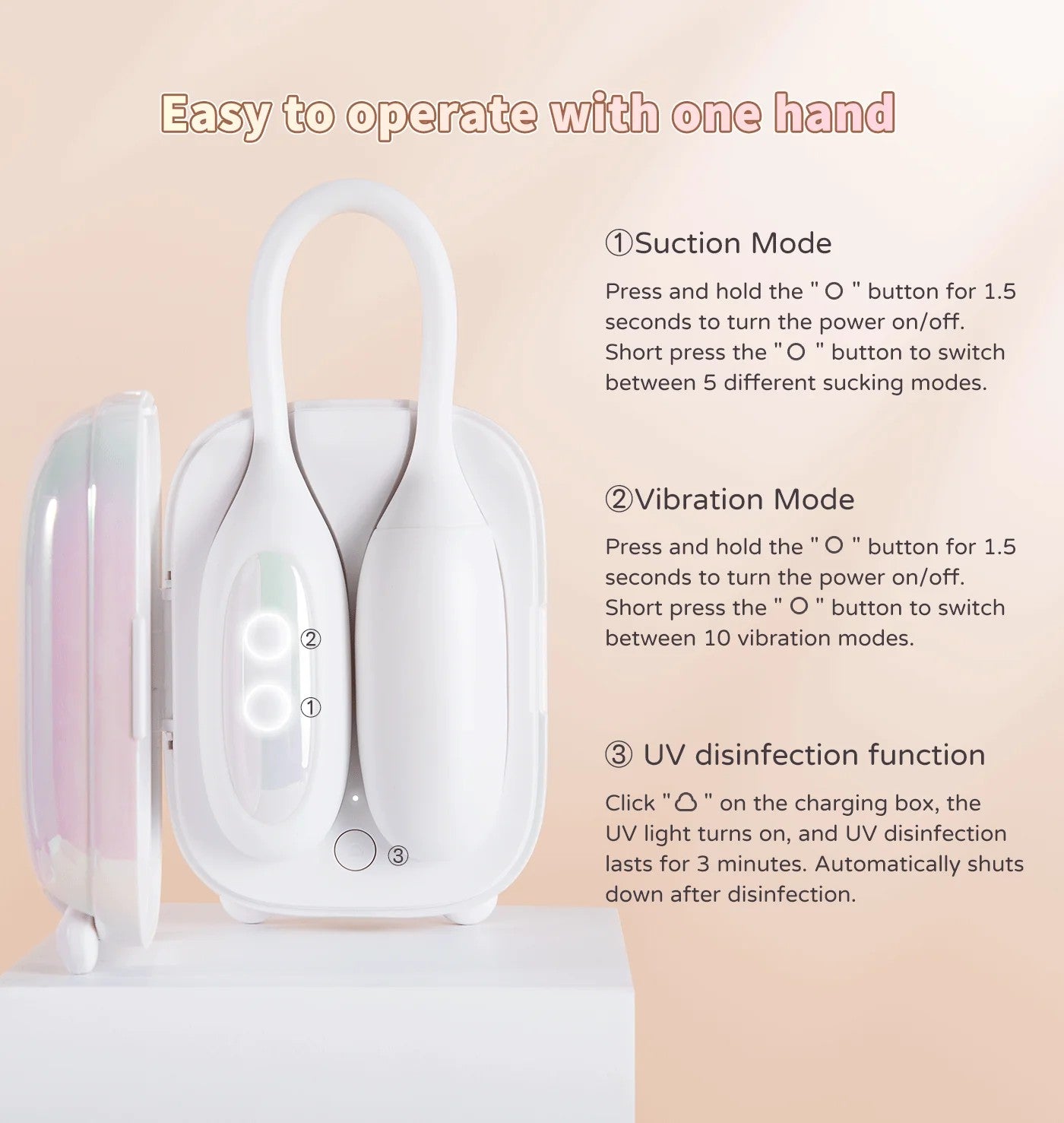 น้อง MAGIC SUITCASE - APP Controlled Suction & Vibrating กล่องมหัศจรรย์✨