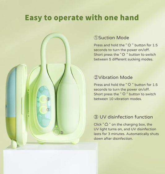 น้อง MAGIC SUITCASE - APP Controlled Suction & Vibrating กล่องมหัศจรรย์✨