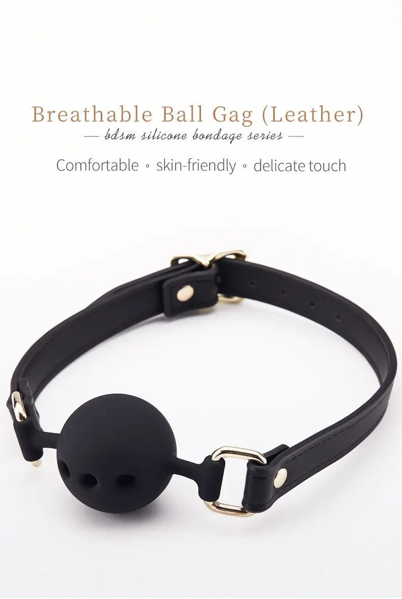 BDSM – Belt silicone three-hole ball
