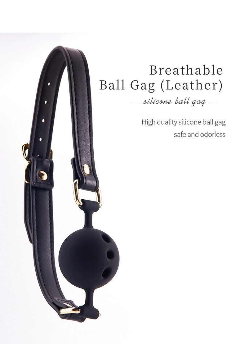 BDSM – Belt silicone three-hole ball