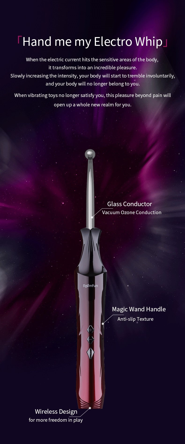 BDSM – Magic Wand Electro Whip