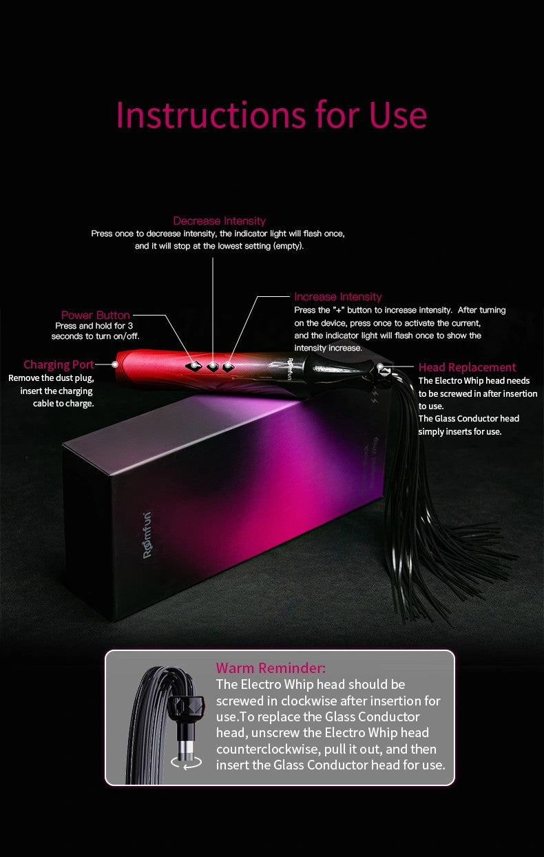 BDSM – Magic Wand Electro Whip